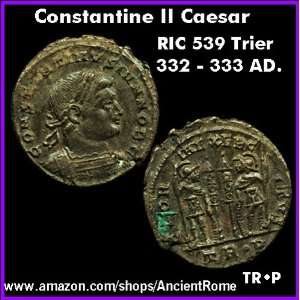 CONSTANTINE II as CAESAR. Grassmoor Hoard Coin.