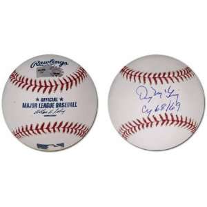 Denny Mclain Autographed Baseball  Details: 68 69 CY Inscription