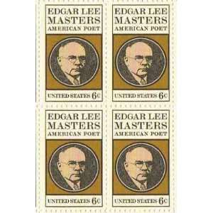  Edgar Lee Masters Set of 4 x 6 Cent US Postage Stamps NEW 
