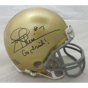 Joe Theismann Autographed Notre Dame Mini Helmet