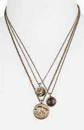 Low Luv by Erin Wasson Triple Charm Necklace $120.00