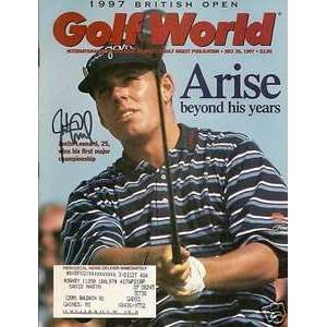  Justin Leonard Signed Golf World Magazine 7/25/1997 