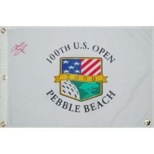 Lee Janzen Signed 2000 Pebble Beach US Open Flag