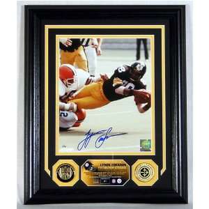 Lynn Swann Autographed Photomint with 2 Gold Coins