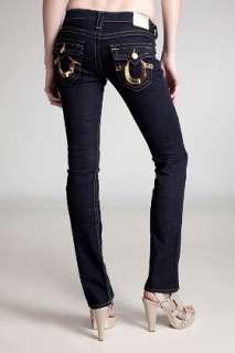 True Religion Billy Gold Sequin Jeans for women  