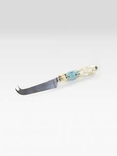 MacKenzie Childs   Parchment Check Cheese Knife