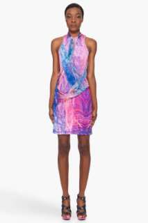 Mcq Alexander Mcqueen Fireworks Print Drape Dress for women  