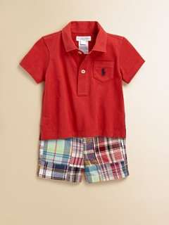 Ralph Lauren   Infants Polo Shirt & Plaid Shorts