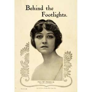  1914 Print Broadway Theater Film Actress Pauline Frederick 