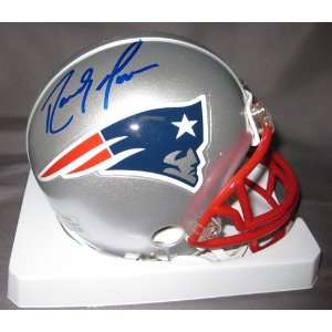 Randy Moss New England Patriots NFL Hand Signed Mini Football Helmet