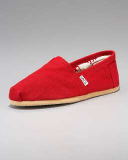 Classic Canvas Slip On, Red