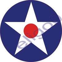1x USA 1926 1941 Air force Roundel vinyl sticker decal  