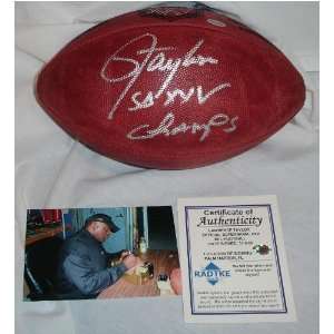  Lawrence Taylor Autographed Ball   Sb Xxv Ny Sports 