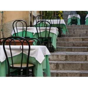 Cafe Tables, Corso Umberto 1, Taormina, Sicily, Italy Photographic 