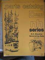 Vintage OEM Onan NH Generator Parts Catalog Manual Book  