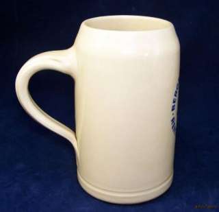 Vintage Beer Stein German 1 Liter Ale Pottery XL Mug  