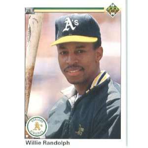 1990 Upper Deck # 704 Willie Randolph Oakland Athletics / MLB Baseball 