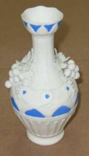 Early Blue and White Parian Vase with Grape Decoration  