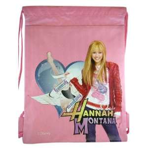  Disney Channel Disney Hannah Montana Drawstring Bag   Pink 