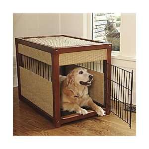  Resin Wicker Dog Crate   Medium   Improvements Pet 