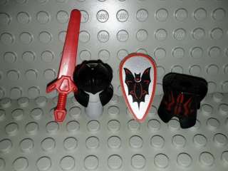   Accessories   Castle   Bat Shield, Helmet, Red Sword and Armor  
