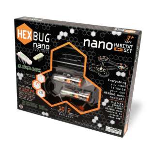 GLOW in the DARK Nano HABITAT SET Robotic Hexbug Toy  