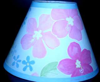 HIBISCUS Lamp Shade Girls Pink mw Pottery Barn Kids  
