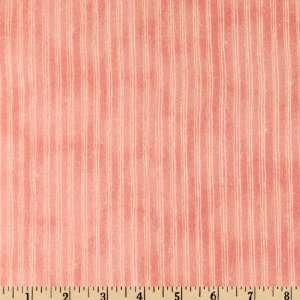  44 Wide Flannel Charms Stripe Peach Fabric By The Yard 