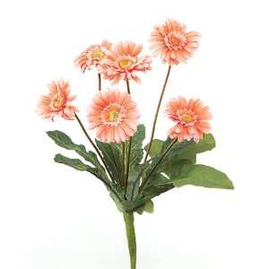 Club Pack of 12 Artificial Peach Gerbera Daisy Silk Flower Bouquets 13 