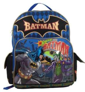 Backpack BATMAN VS JOKER NEW Jokers Wild 15 School Back Bag DC Comic 