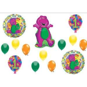  BARNEY 1ST BIRTHDAY PARTY Balloons Decorations Supplies 