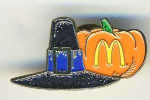 McDonalds Halloween Witch hat Collectible Lapel Pin  