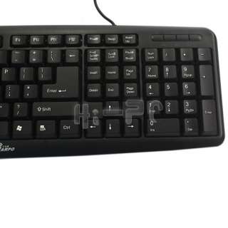   T500 Cable Keyboard For Desktop Black For PC Notebook/Laptop Computer