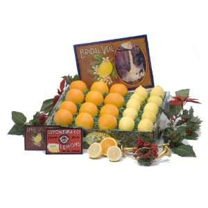 Holiday Fruit Gift Basket   Taste of History   Collectible Crate Label 