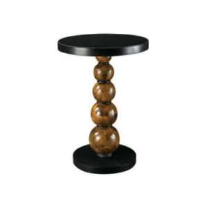    00 Hidden Treasures Round Accent Table T71599 00: Home & Kitchen