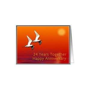  Happy 24th Anniversary Journey Together Card Health 