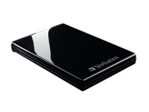   Verbatim Acclaim 500GB USB 2.0 Piano Black Portable Hard Drive 97165