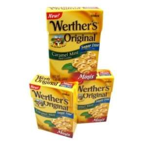 Werthers Sugar Free   Mint, 1.48 oz box, 12 count  Grocery 