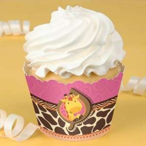  Giraffe Girl   Birthday Party Cupcake Wrappers Toys 