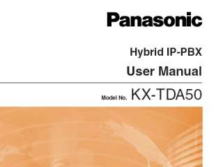 Panasonic KX TDA50 Digital Hybrid IP PBX System Max 55 Ports  