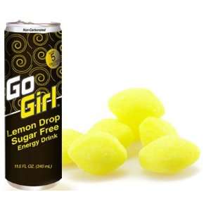  9 Pack   Go Girl Lemon Drop Sugar Free Energy Drink   11 