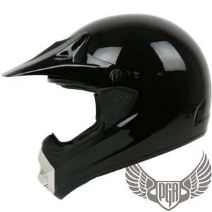   MX ATV Dirt Bike Off Road Helmet (XX Large, Gloss Black): Automotive