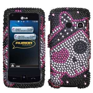 Cute Pirate Crystal Bling Hard Case Cover for LG Rumor Touch LN510