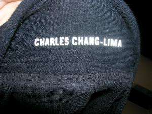 CHARLES CHANG LIMA black blazer 6 8 ADORABLE  