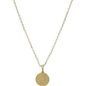 Heather Pullis Designs Initial Pendant (Gold S): Jewelry