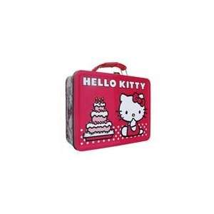  Hello Kitty Birthday Cake Metal Girls Tin Lunch Box 