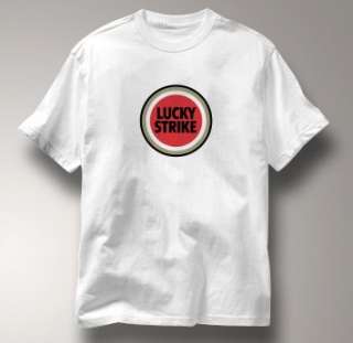 Lucky Strike Retro Logo Smokes Pop Art T Shirt XL  