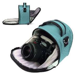 Vangoddy designed Sky Blue Small DSLR & SLR Camera Bag, Laurel Luxury 