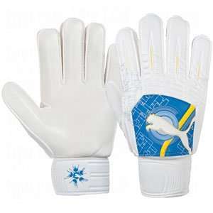  Puma Powercat 4.10 Grip Goalie Gloves White/Skydiver 