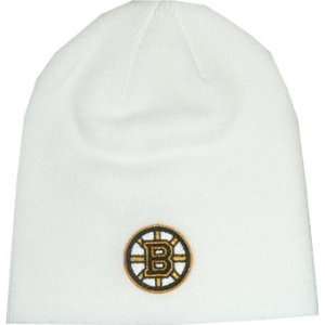  Boston Bruins Reebok White Knit Beanie Hat Sports 